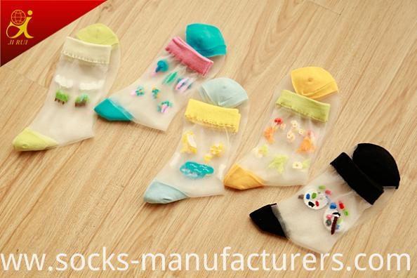 Women Summer Wear Thin Skin Color Socks 2015